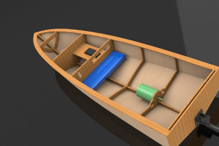 激光下料拼图小船SOLIDWORKS 2010, STL